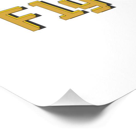 Fly Or Extinct Pixel Art Dinosaur Pilot Fighter Je ポスター (コーナー)