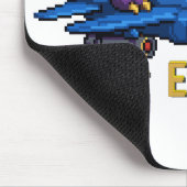 Fly Or Extinct Pixel Art Dinosaur Pilot Fighter Je マウスパッド (コーナー)