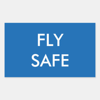 FLY SAFEステッカー 長方形シール