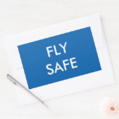 FLY SAFEステッカー 長方形シール (封筒)
