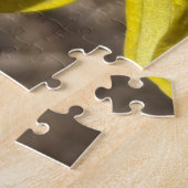 Fly Staying On Daffodilクローズアップ写真 ジグソーパズル (側面)