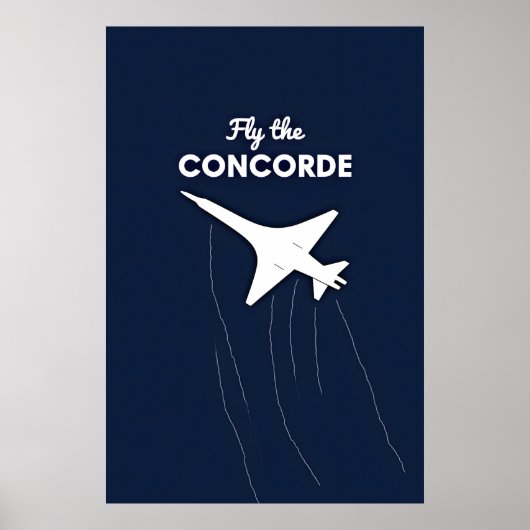 Fly the Concorde Conceptual Illustration Against ポスター (正面)