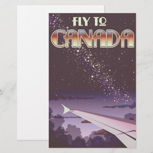 Fly To Canada 便箋 (正面/裏面)