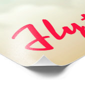 Fly To London飛行機 フォトプリント (角)