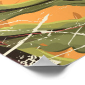 Fly To Serbia Cartoon Travelポスター ポスター (角)