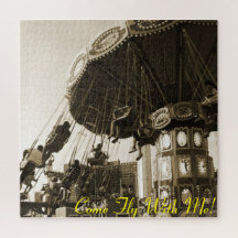 "Fly With 来 Me" Coney Island, NY Largeパズル