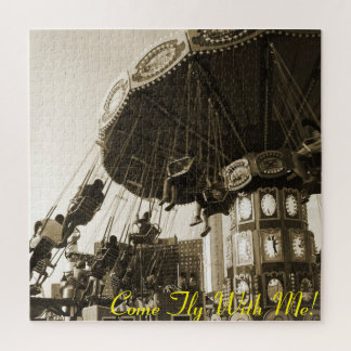 "Fly With 来 Me" Coney Island, NY Largeパズル ジグソーパズル