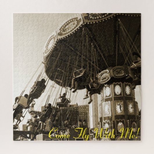 "Fly With 来 Me" Coney Island, NY Largeパズル ジグソーパズル (縦)