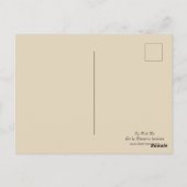 Fly With Me小さな魔女ほうきハロウィン葉書 ポストカード (裏面)