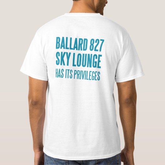 Fly With Me来 — Ballard Elks Sky Lounge! Tシャツ (裏面)