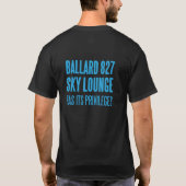 Fly With Me来 — Ballard Elks Sky Lounge! Tシャツ (裏面)