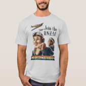 Fly with the Victory Squadrons | World War 2 Tシャツ (正面)