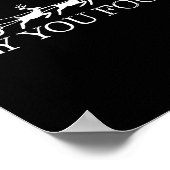 Fly You Fools Christmas Santa Wizard Riding Reinde ポスター (角)