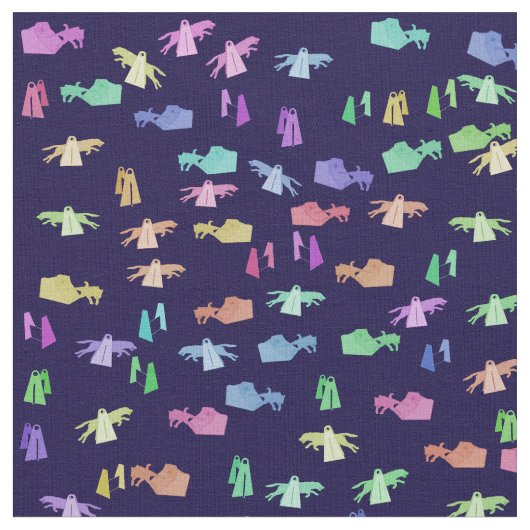 Flyballの跳躍 ファブリック (クローズアップ)