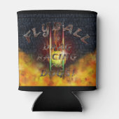 Flyball Flamz：犬のためのドラッグレース！ 缶クーラー (裏面)