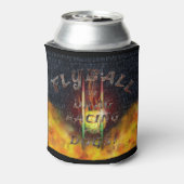 Flyball Flamz：犬のためのドラッグレース！ 缶クーラー (缶裏面)