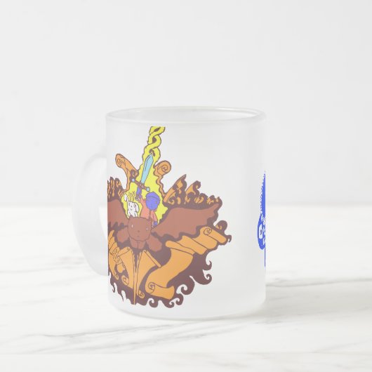 flybear mushmug フロストグラスマグカップ (正面左)