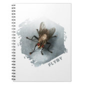 Flyby. Close-up photo of a fly ノートブック (正面)