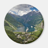 FlydalsjuvetからGeirangerへのノルウェーの見解 マグネット (正面)