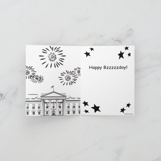Flyden Harris 2020: Happy Bzzzday カード (内部)