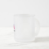 FlyDVA -手紙のグラフィックだけ フロストグラスマグカップ (正面右)