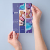Flyer 14 cm x 21,6 cm Beauté & Nail art チラシ (ハンドル)