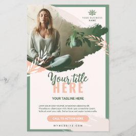 Flyer 14 cm x 21,6 cm Bien-être prospectus 14 チラシ