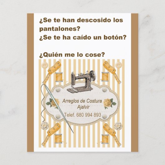 Flyer o folleto de publicidad  regalos personaliza チラシ (正面)