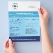 Flyer sample チラシ (手)