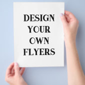 flyer template チラシ (手)