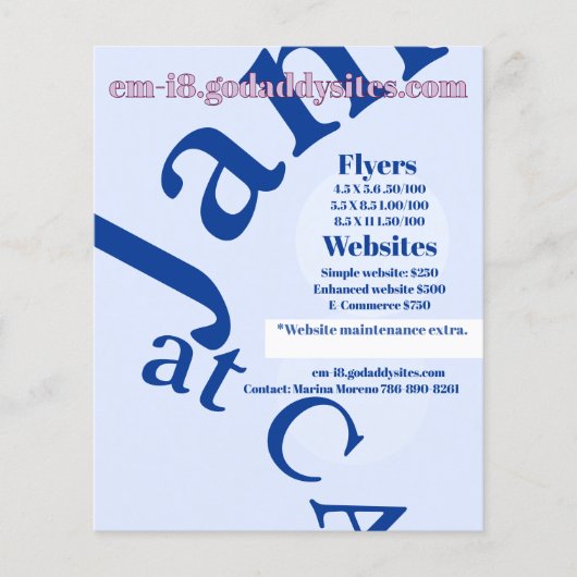 Flyer Template チラシ (正面)