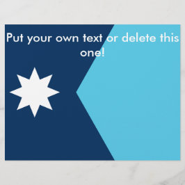 Flyer with Flag of Minnesota, USA チラシ