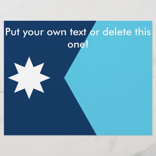 Flyer with Flag of Minnesota, USA チラシ (正面)