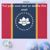 Flyer with Flag of Mississippi State, USA チラシ (シングル)