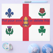 Flyer with Flag of Montreal, Canada チラシ (シングル)