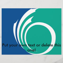 Flyer with Flag of Ottawa, Canada チラシ