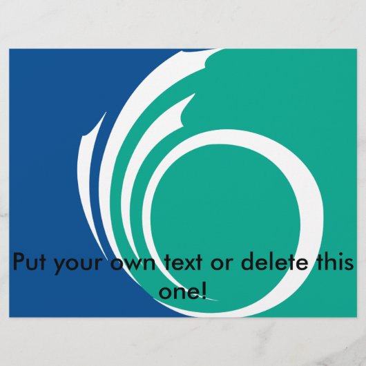 Flyer with Flag of Ottawa, Canada チラシ (正面)