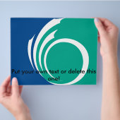 Flyer with Flag of Ottawa, Canada チラシ (手)