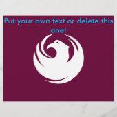 Flyer with Flag of Phoenix, Arizona チラシ (正面)