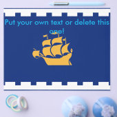 Flyer with Flag of Quebec City, Canada チラシ (シングル)