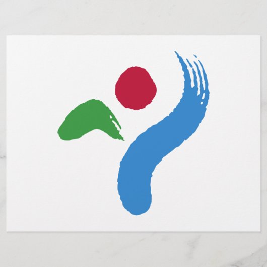 Flyer with Flag of Seoul, South Korea チラシ (裏面)