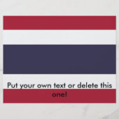 Flyer with Flag of Thailand チラシ (正面)