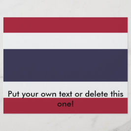 Flyer with Flag of Thailand チラシ