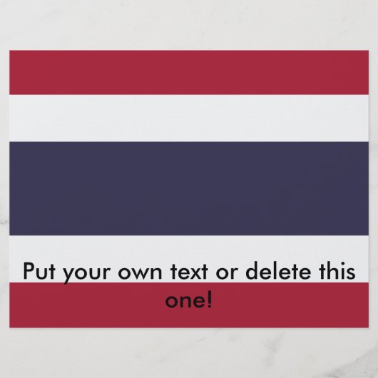 Flyer with Flag of Thailand チラシ (正面)