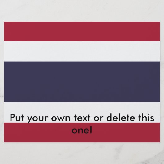 Flyer with Flag of Thailand チラシ (裏面)