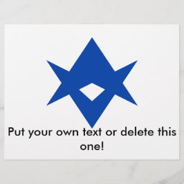 Flyer with Flag of Toyota City, Japan チラシ