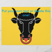 Flyer with Flag of Uri canton, Switzerland チラシ (正面)