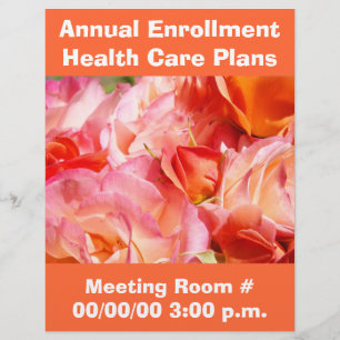 Flyers Annual Enrollment Health 気に Planカスタム チラシ