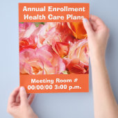 Flyers Annual Enrollment Health 気に Planカスタム チラシ (手)