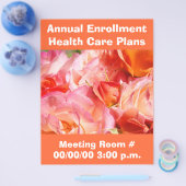 Flyers Annual Enrollment Health 気に Planカスタム チラシ (シングル)